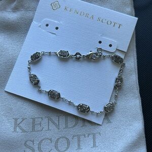Kendra Scott Silver Bracelet with Black Accents